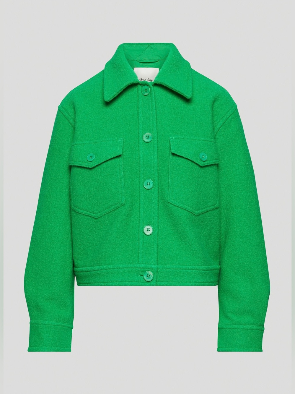Aritzia Autum Shirt Jacket - Alien Green